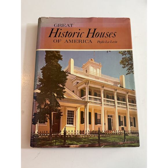 1970 Great Historic Houses of America by Phyllis Lee Levin Hardback - Picture 1 of 10